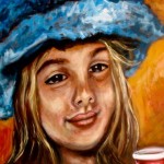 "Hailey" 18"x24" "Hailey" is a custom painting I created of my collector's daughter